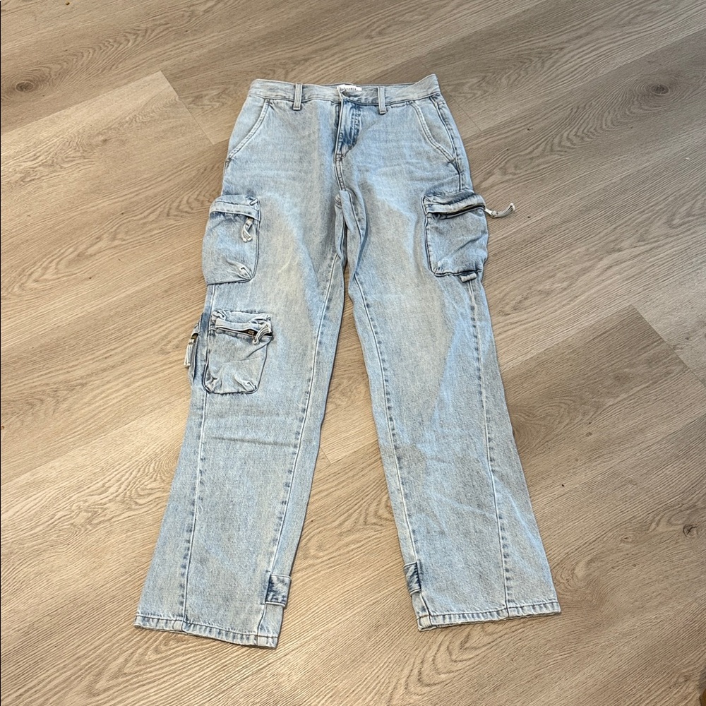 Pistola Bobbie Utility Mid Rise Loose Straight Cargo Jeans - Picture 2 of 4